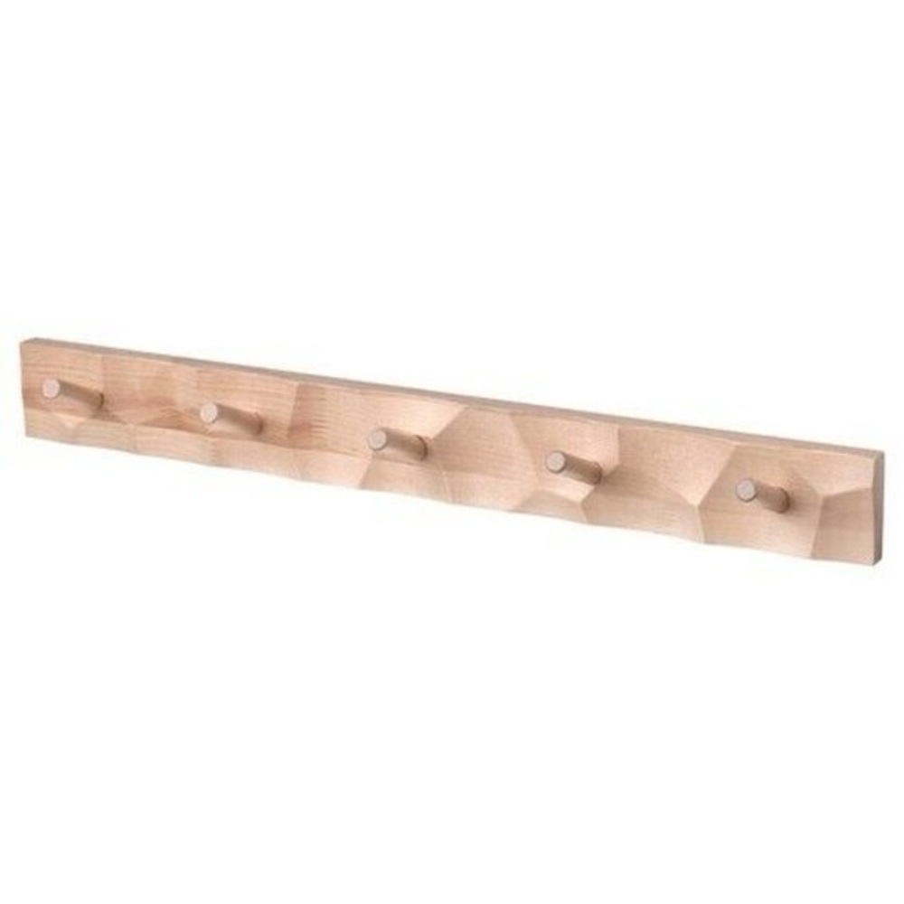 IKEA X MARIMEKKO BASTUA Rack With 5 Knobs, Solid Birch (805.425.17) NEW